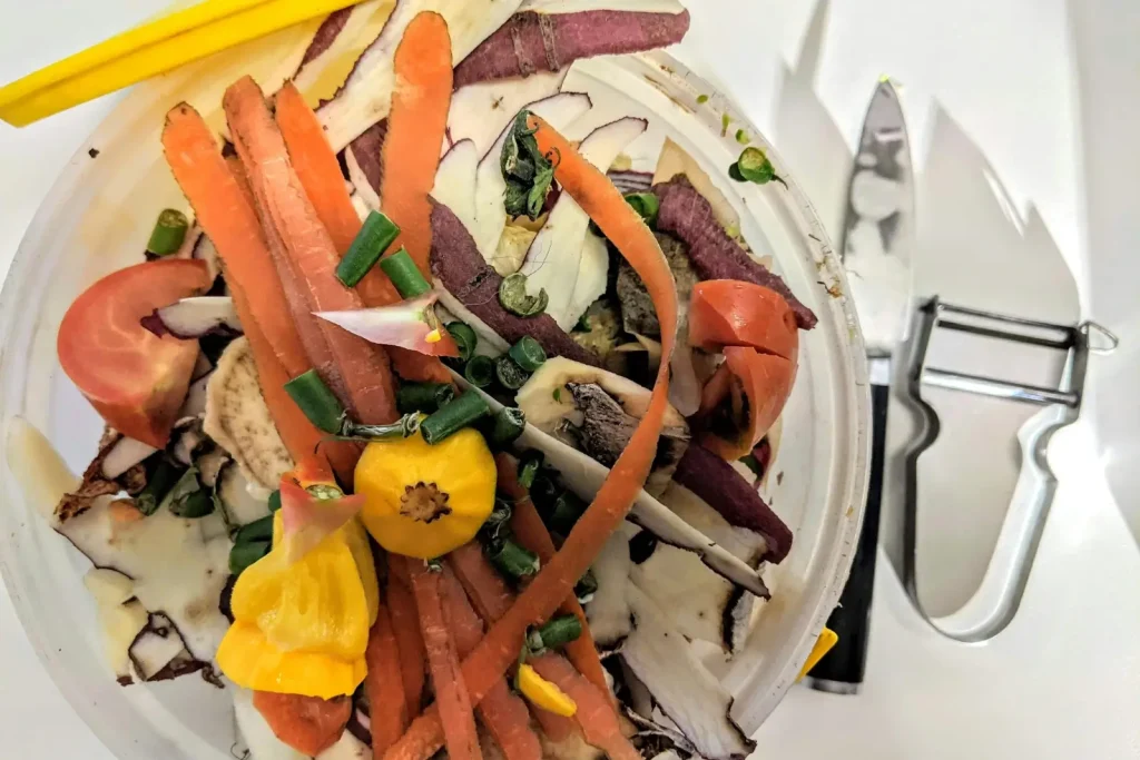 épluchures de légumes